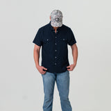 Burlebo Performance Western Shirt - Navy