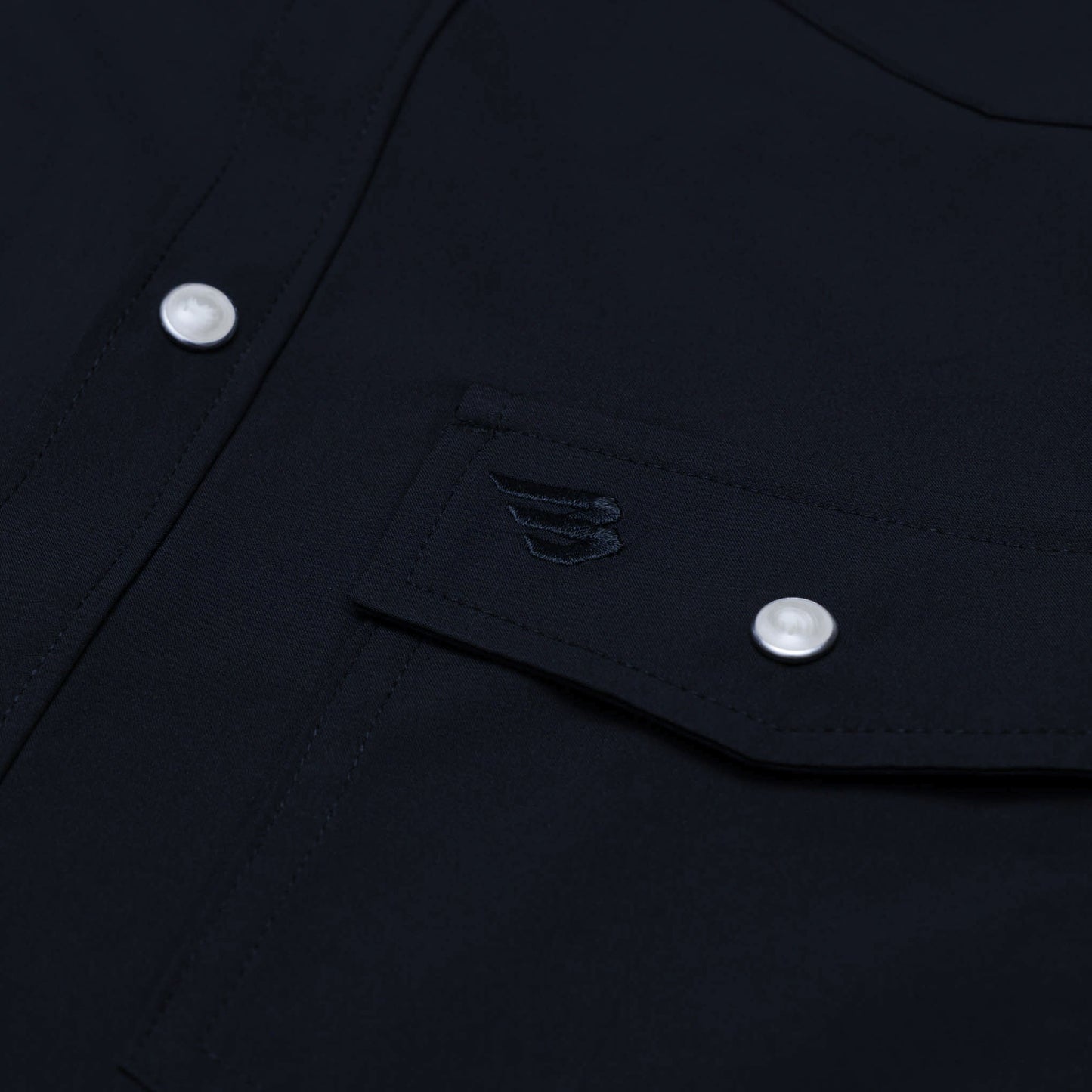 Burlebo Performance Western Shirt - Navy