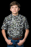 FERRELL KID'S CAMO 2.0 SHORT SLEEVE SNAP SHIRT