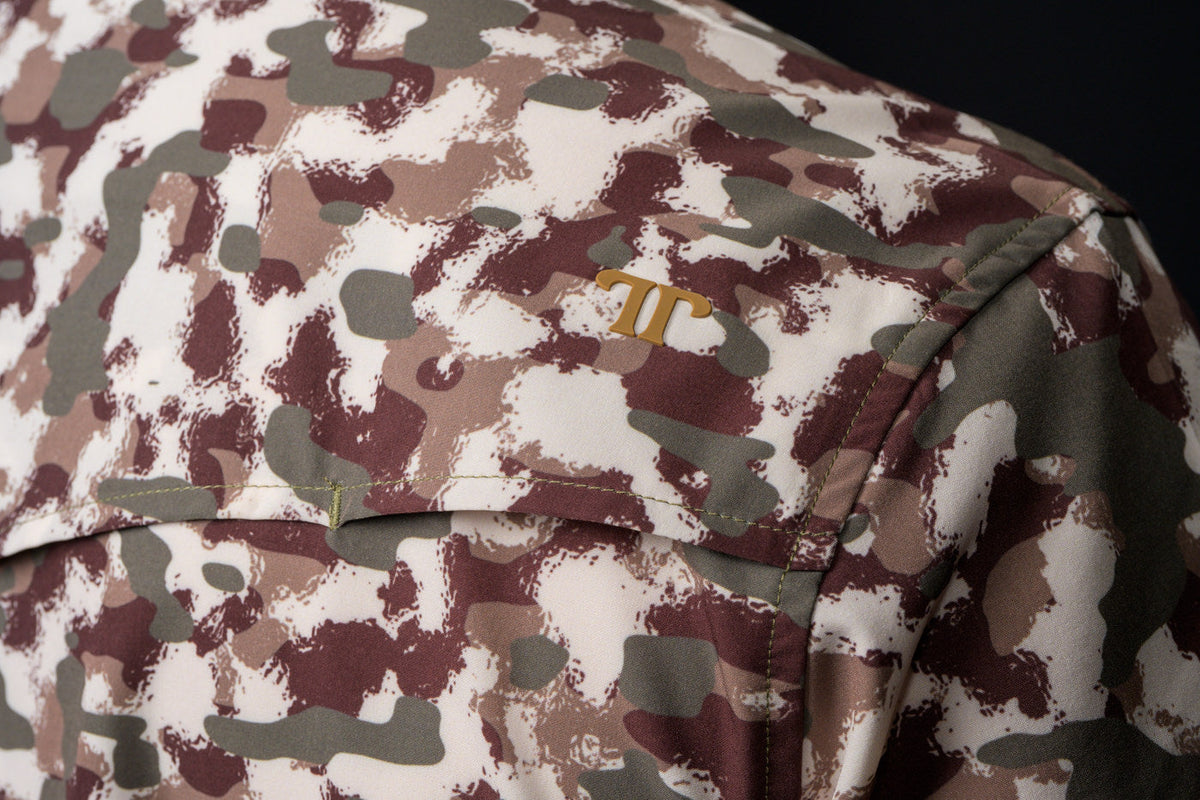 FERRELL MEN'S CAMO LITE SHORT SLEEVE PEARL SNAP SHIRT