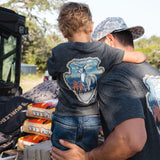 Burlebo Youth Tee - Whitetail Season - Heather Black