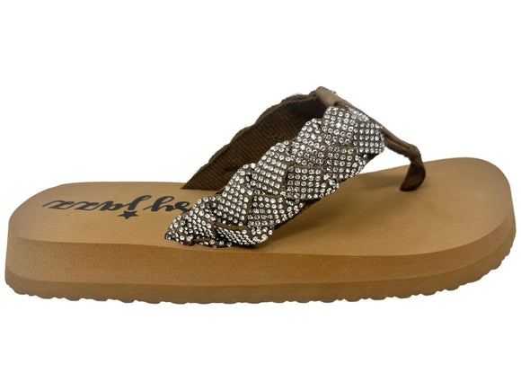 GYPSY JAZZ GLIMMER TAN SANDALS