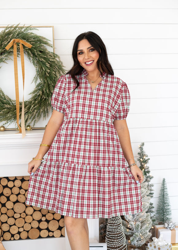 THE MARY PLAID DRESS