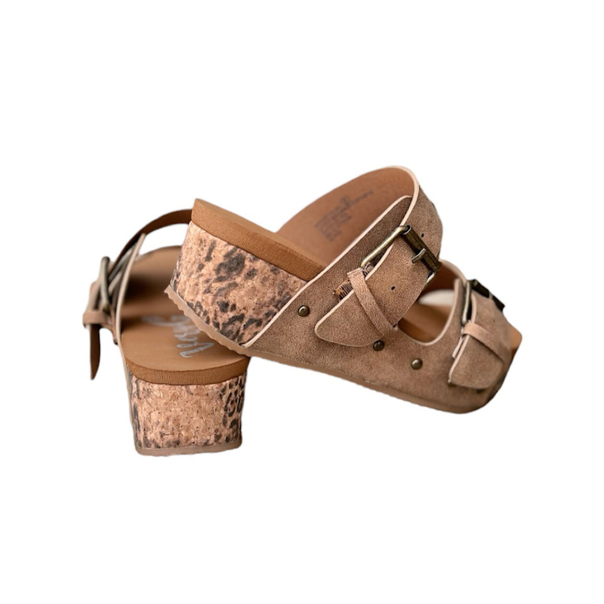 VERY G CHARLOTTE TAN LEOPARD WEDGE