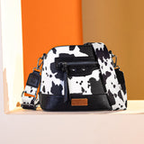 Wrangler Cow Print Crossbody Bag - Black