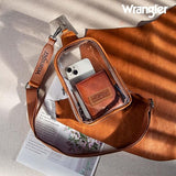 WRANGLER CLEAR SLING BAG - BROWN