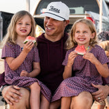 Burlebo Youth Moxie Dress - Texas Maroon & Grey