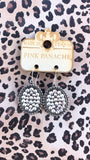 PINK PANCHE SILVER SMALL OVAL FRENCH WIRE EARRING - 10SAB