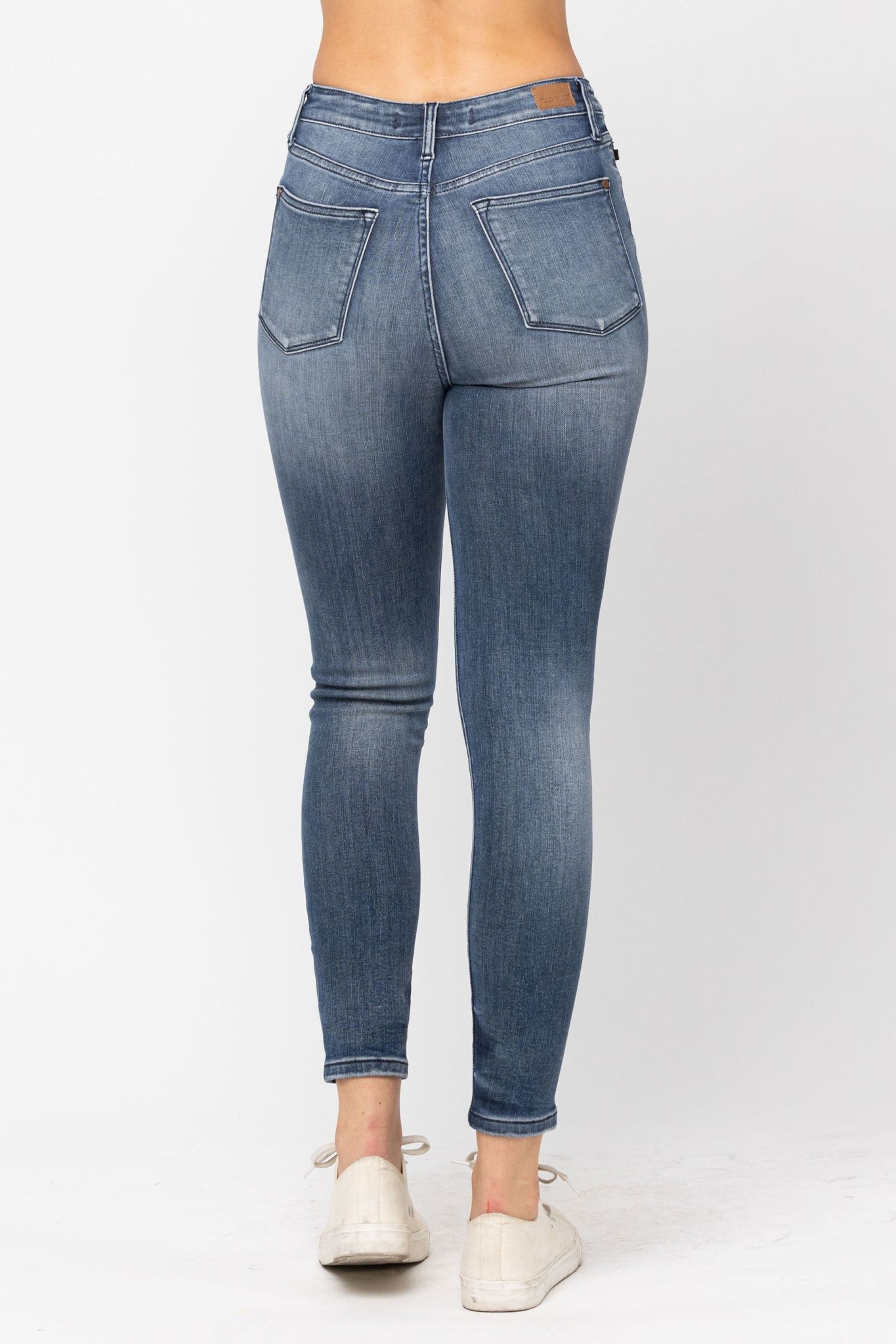 JUDY BLUE HIGH WAIST TUMMY CONTROL CONTRAST SKINNY JEANS – The Chandelier  Rose Boutique