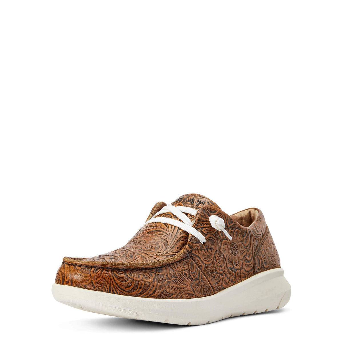 ARIAT WOMEN'S BROWN FLORAL EMBOSS HILO