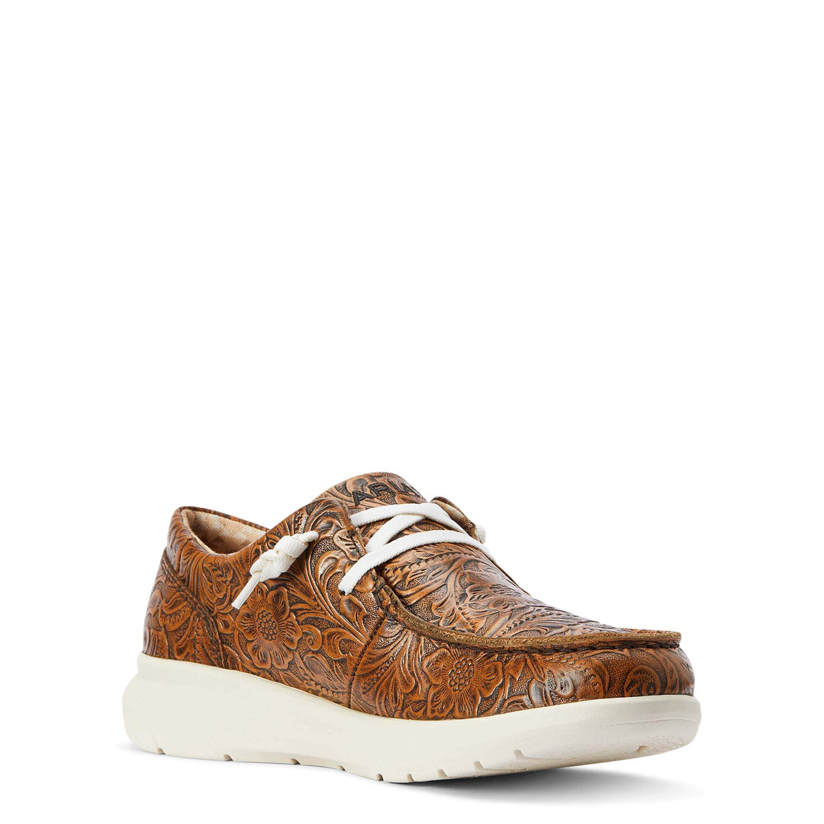 ARIAT WOMEN'S BROWN FLORAL EMBOSS HILO