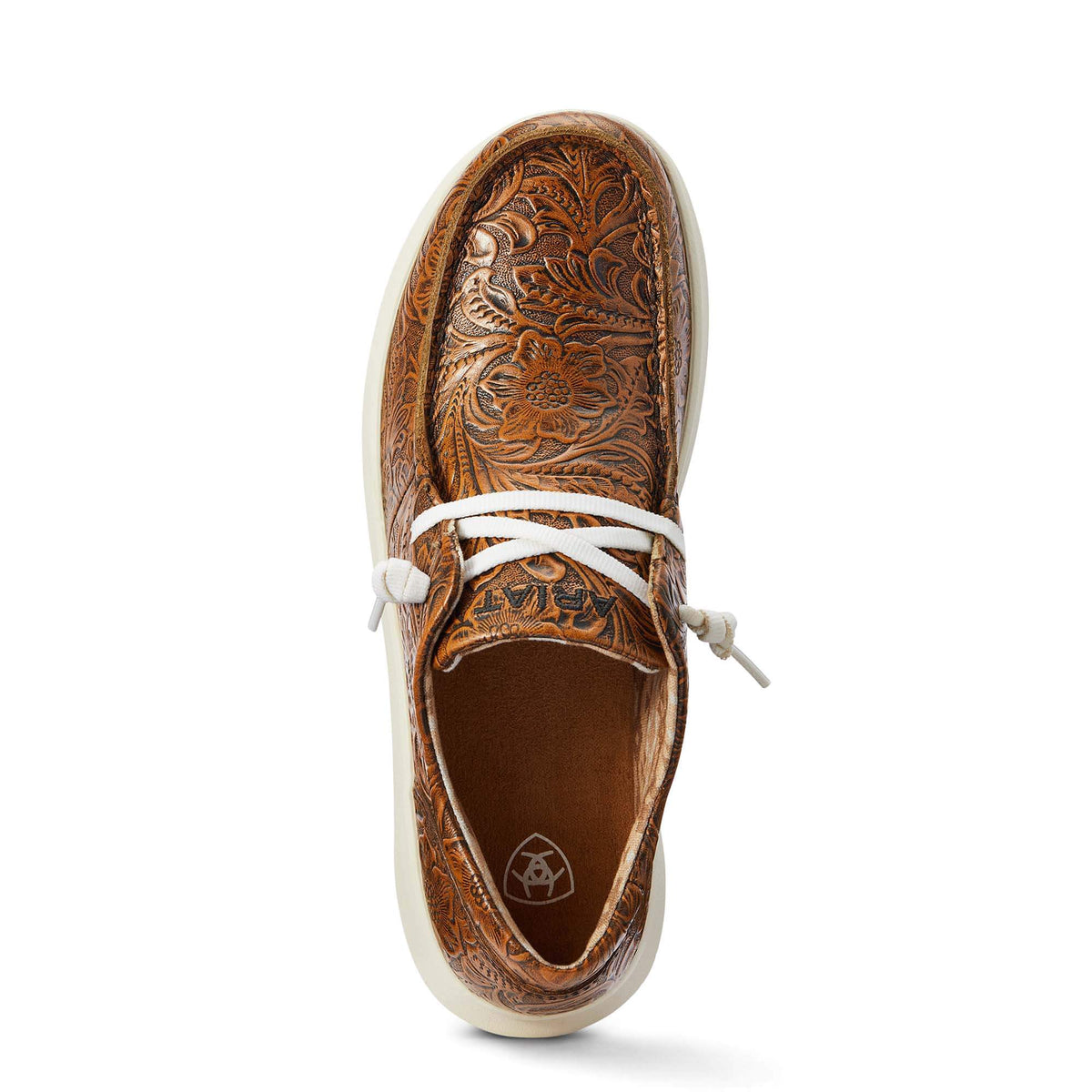 ARIAT WOMEN'S BROWN FLORAL EMBOSS HILO