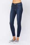 JUDY BLUE MID RISE SKINNY NO DESTROY JEANS