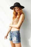 KANCAN Gizelle Mid Rise Boyfriend Shorts