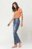 THE MASE SUPER HIGH RISE DISTRESSED STRAIGHT JEAN