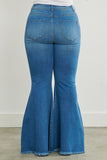 PLUS SIZE SPRUNG ON YOU FLARE JEANS - MEDIUM STONE