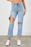 VIBRANT DON'T BE DISTRESSED BOYFRIEND JEANS