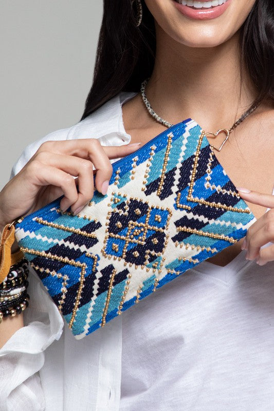 HANDMADE PATTERN QUINN CLUTCH