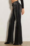 VIBRANT ARIANA FLARE JEANS - BLACK STONE