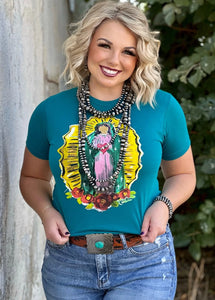 Callie Ann Stelter Virgin Mary tee - JADE