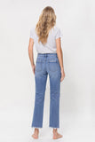 MID RISE CROP STRAIGHT JEANS