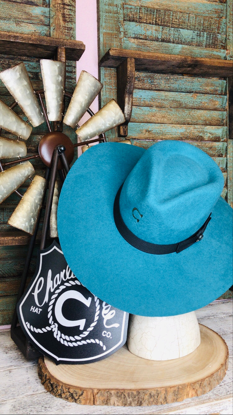 New Large Charlie 1 Horse Teal Highway newest hat