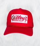 GILLEY'S RED TRUCKER CAP