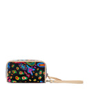 CONSUELA SOPHIE BLACK SWIRLY WRISTLET WALLET