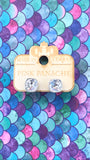 PINK PANACHE 10MM CLEAR CUSHION STUD EARRINGS - E509SCL
