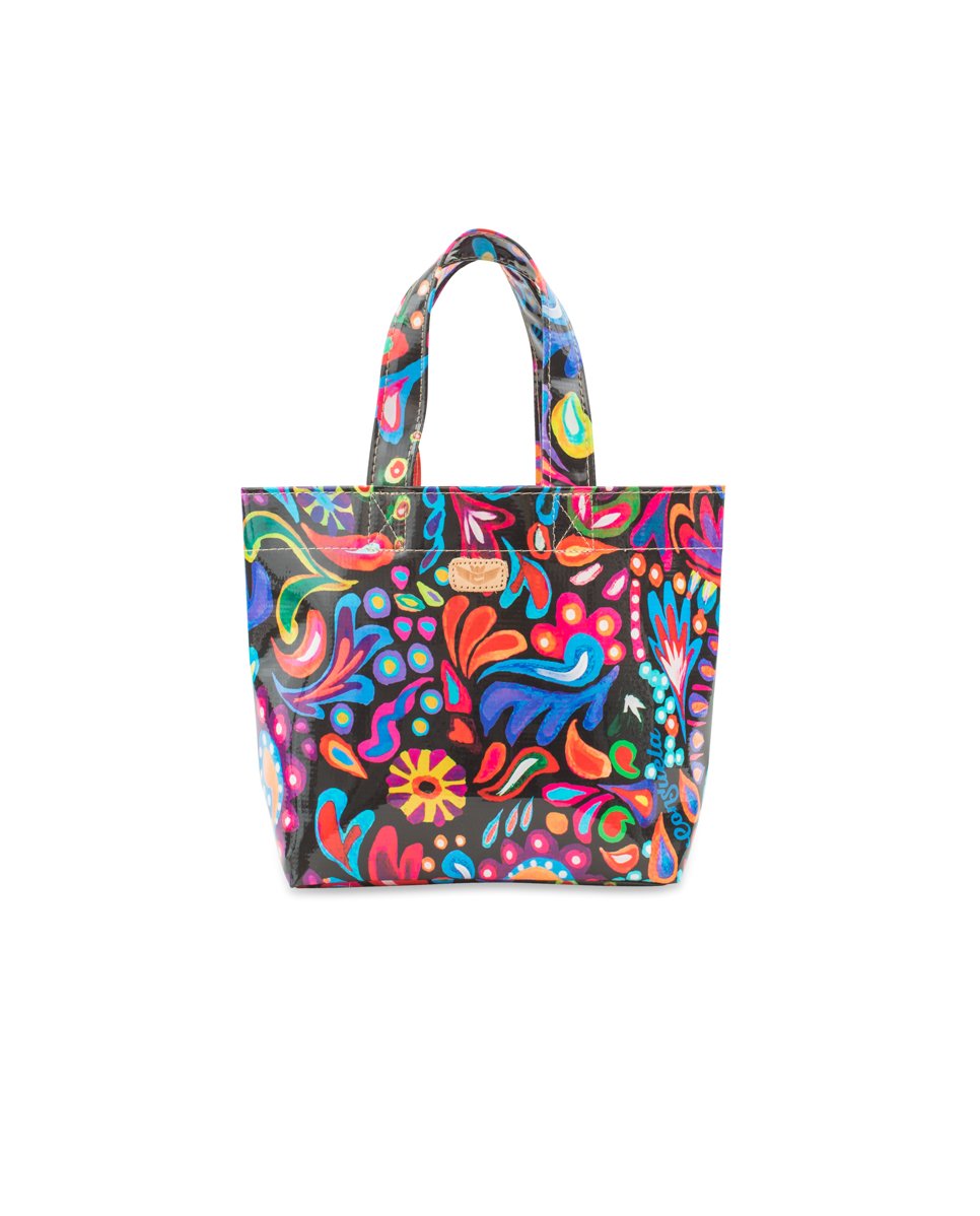 CONSUELA SOPHIE BLACK SWIRLY GRAB 'N' GO MINI BAG