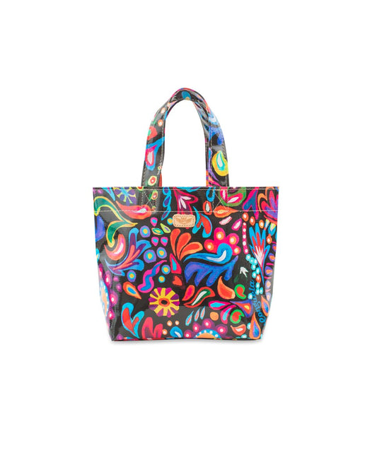 CONSUELA SOPHIE BLACK SWIRLY GRAB 'N' GO MINI BAG
