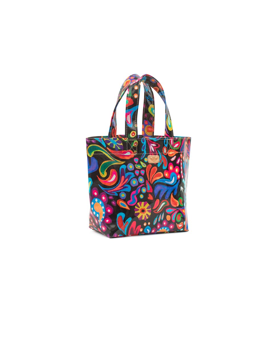 CONSUELA SOPHIE BLACK SWIRLY GRAB 'N' GO MINI BAG