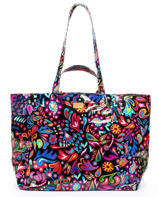 CONSUELA SOPHIE BLACK SWIRLY JUMBO GRAB 'N' GO BAG