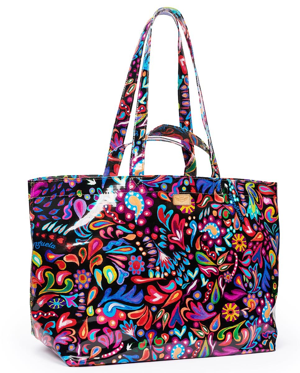 CONSUELA SOPHIE BLACK SWIRLY JUMBO GRAB 'N' GO BAG