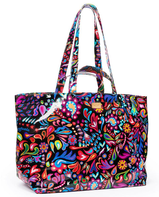 CONSUELA SOPHIE BLACK SWIRLY JUMBO GRAB 'N' GO BAG