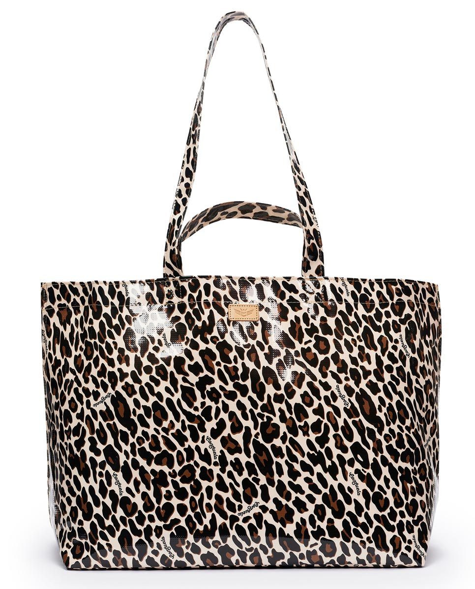 CONSUELA GRAB N GO MONA BROWN LEOPARD JUMBO BAG