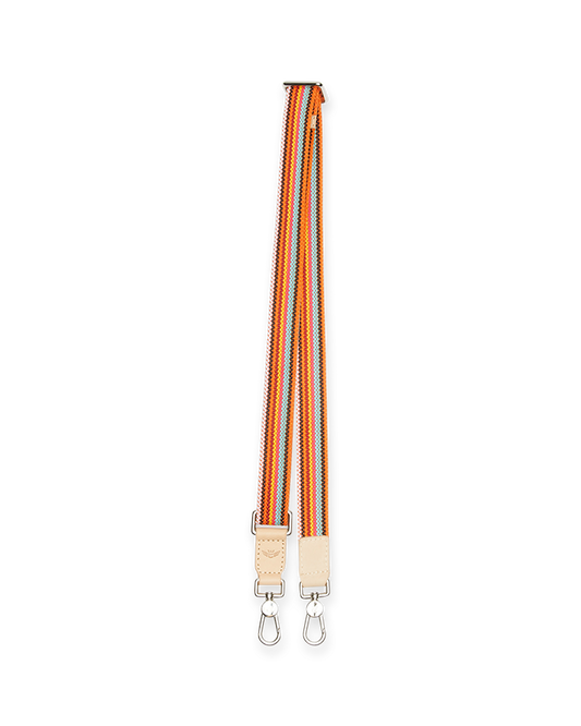 CONSUELA ORANGE WEBBING 1" SLIM CROSSBODY STRAP