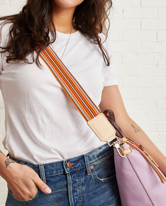 CONSUELA CROSSBODY STRAP ORANGE WEBBING 53MM