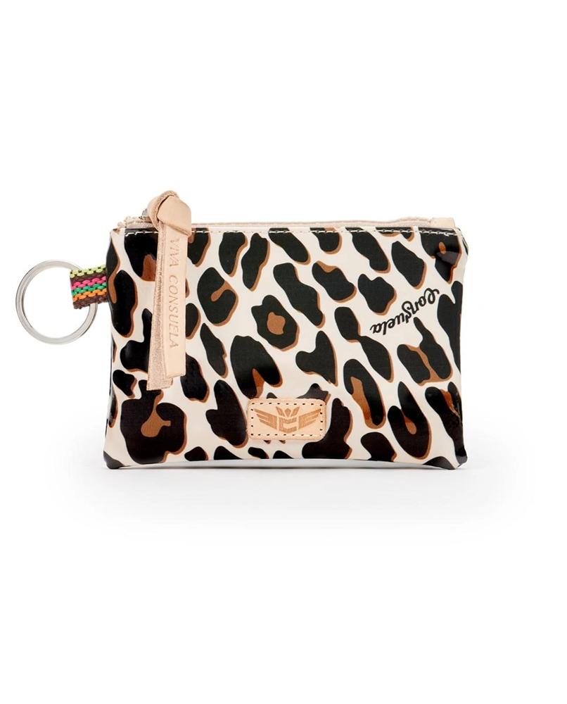 CONSUELA MONA BROWN LEOPARD TEENY POUCH