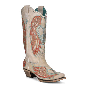 Corral heart angel wing shop cowgirl boots square toe