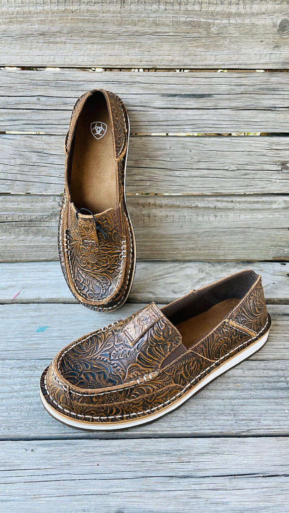 ARIAT CRUISER BROWN FLORAL EMBOSS
