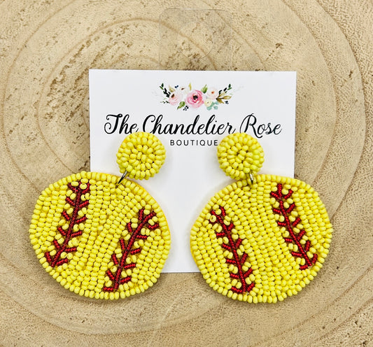 SOFTBALL EARRINGS