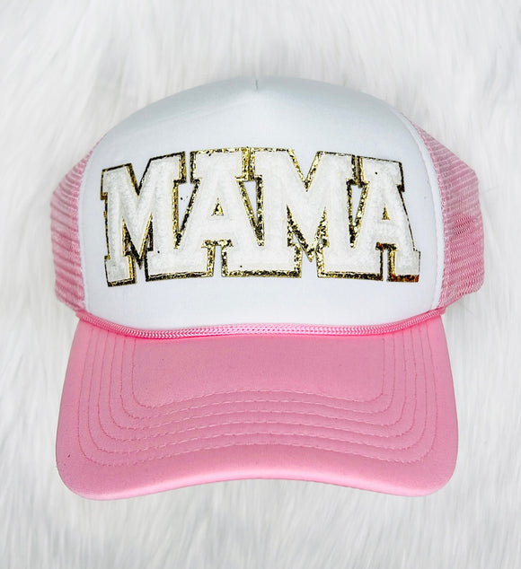 MAMA TRUCKER CAP - LIGHT PINK