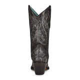 CORRAL WOMEN'S BLACK LEATHER WITH STUDS SNIP TOE - C3826