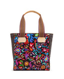 CONSUELA SOPHIA BLACK SWIRLY CLASSIC TOTE