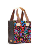 CONSUELA SOPHIA BLACK SWIRLY CLASSIC TOTE