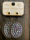 PINK PANACHE BRONZE MEDIUM OVAL EARRINGS - 81BAB