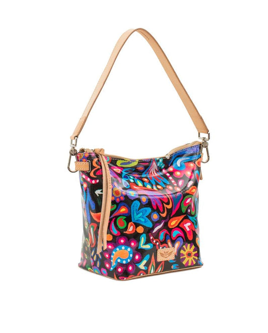 CONSUELA SOPHIE BLACK SWIRLY WEDGE