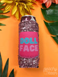 DOLL FACE SLIM CAN COOLER