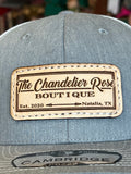 THE CHANDELIER ROSE BOUTIQUE CAP - HEATHER GRAY & WHITE